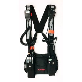 X-FIRE® Updated Dual Portable Radio Chest Rig Harness for Two-Way Radios