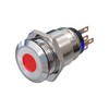 Metzler - Push button 19mm - LED spot lighting red