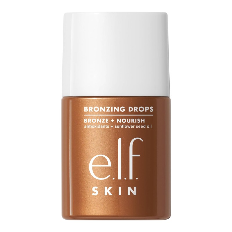 e.l.f. SKIN Bronzing Drops Bronceador Líquido Dorado Cálido Shimmer