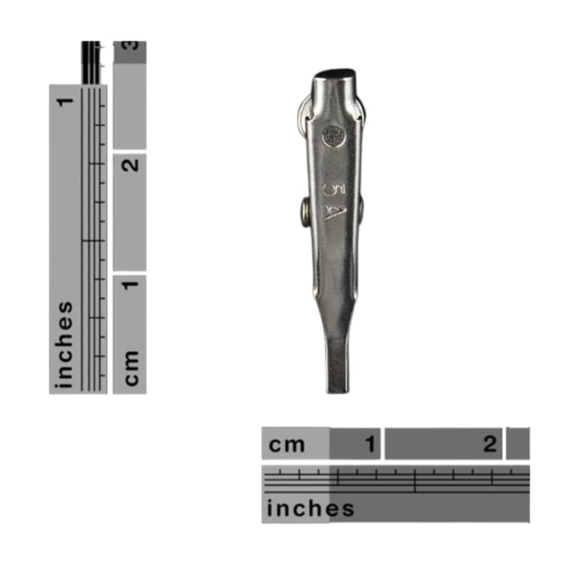 50 Pack - Toothless Micro Steel Alligator Test Clips with
