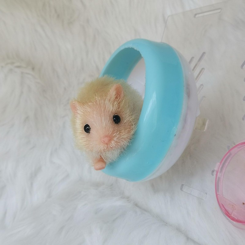 AVANI DOLL 4'' Full Body Silicone Cute Mini Hamster (Brown