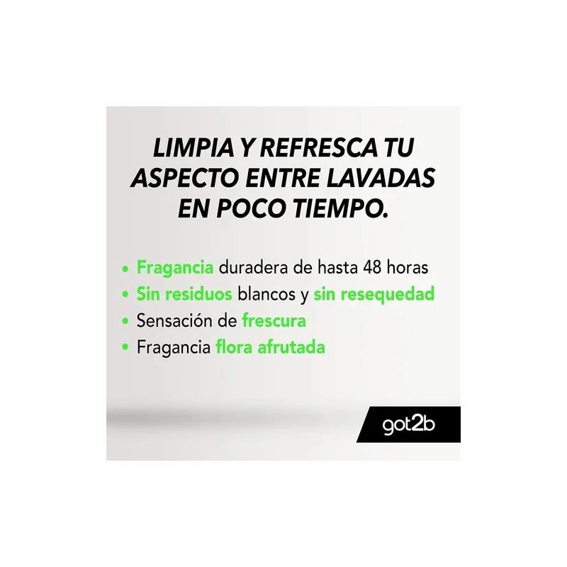 Shampoo en Seco Extra Fresh 200Ml Got2b