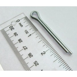 Unbranded Cotter Split Pin ~ 1/4 inch x 2 inch ~ Extra Long ~ Zinc Plated