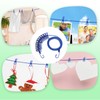 Elastic Travel Clothesline, Portable Clothes Line with 12 Clothes Clips,