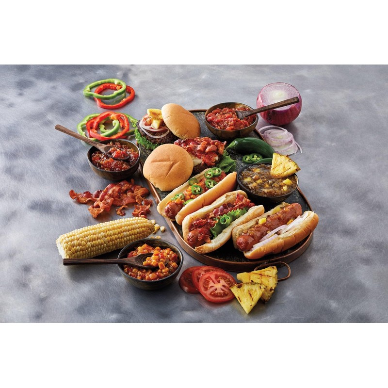 Harry & David Bacon Pepper & Onion Relish, Hamburger &