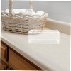 VILLFUL Laundry Room Organizer Clear Storage Box with Lid Desktop