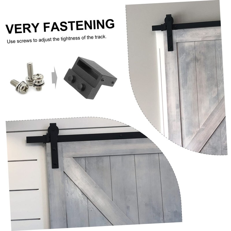 DOITOOL 1 Pair Zinc Alloy Barn Door Track Stoers Blocker