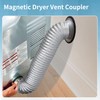 JPFLAEYX Magnetic Dryer Vent Coupler Self-connect Self-align Dry Vent Connector