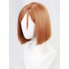Brown Side Parted Peluca Corta Bob Styling Peluca para Niñas