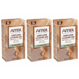 Ambi Complexion Cleansing Bar Soap, 3.5 oz (Pack of 3)