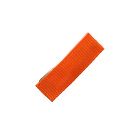 HBC Ribbon Lined 30mm (1.2 Inch) Snap Metal Hair Clips Orange - 100 Pack