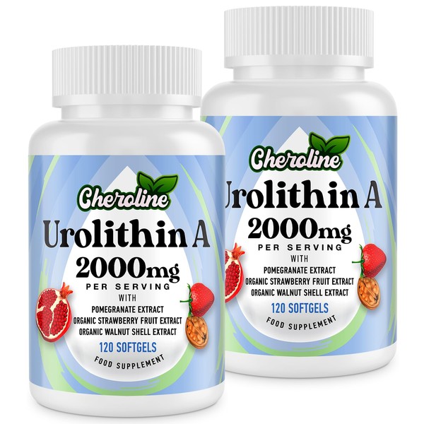 Urolithin A Supplement 2000mg - 120 Softgels 60-Day Supply -