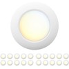 JULLISON 20 Packs 6 Inch 5CCT Field Selectable LED Low