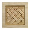 Unfinished White Hardwood Large Celtic Corner Block