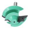 Yakamoz 45 Degree Lock Miter Router Bit, 1/4" Shank Green