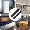 12 Inch Long Black Stainless Steel Continuous & Piano Hinges,2
