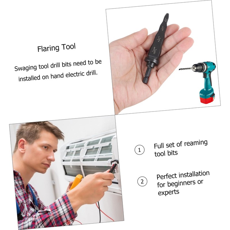 TEHAUX Manual Copper Tube Expander Flaring Tool Kit for Hvac