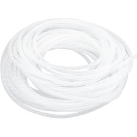 Cable conduit, cable protection, cable duct, 6 m x 4 mm and 4 m x 6 mm, spiral band, cable protection, universal spiral hose for cable management, black