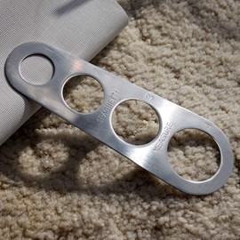 Magic Skin Stainless Steel Spaghetti Pasta Measurer Measure Tool Portion Control Gadgets with 4 Serving Portions Cooking Tools (4 Holes Silver)