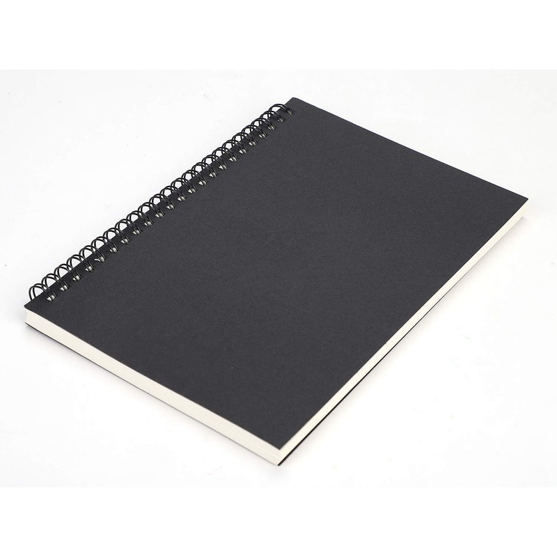 2 Pack A5 Sketchbook Blank Kraft Notebook Notepad Wirebound Spiral