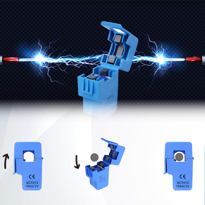 DAOKAI SCT-013-000 Non-Invasive Split Core Current Transformer AC 100A/1V +
