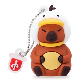 BORLTER CLAMP 32GB USB Stick Cute Flash Drive Capybara Shaped Memory Stick Novelty USB Drive Pendrive Thumb Drive for External data Storage