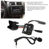Qiilu Car Audio Music Adapter, Microphone Adapter Auxiliary Audio Cable