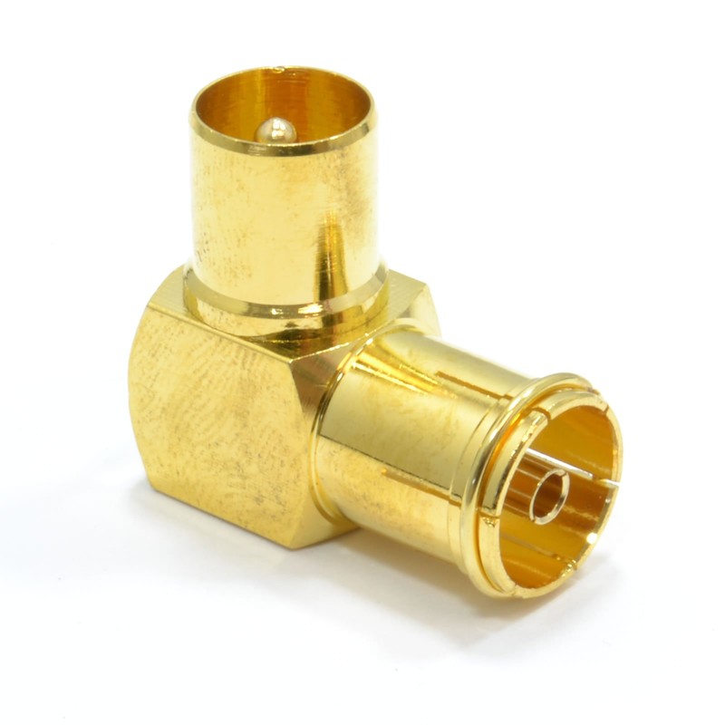 kenable RF Right Angle Adapter Plug to Socket For TV