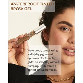 Tinted Brow Gel- Auburn Tinted Thickening Eyebrow Gel, Brow Fast Sculpt Volumizing Eyebrow Glue, Waterproof Long-Lasting Transfer-Proof Eyebrow Mascara Makeup, with Brow Tool & Brush (0.106 Oz)-05#