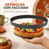 4 Pcs Moldes Desmontable Para Hornear Tartas Pan Pasteles