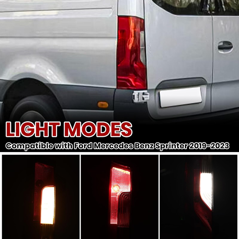 Tail Light Compatible with 2019-2026 Mercedes Sprinter and Freightliner Sprinter