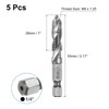 sourcing map 5pcs Combination Drill and Tap Bits, Metric M8