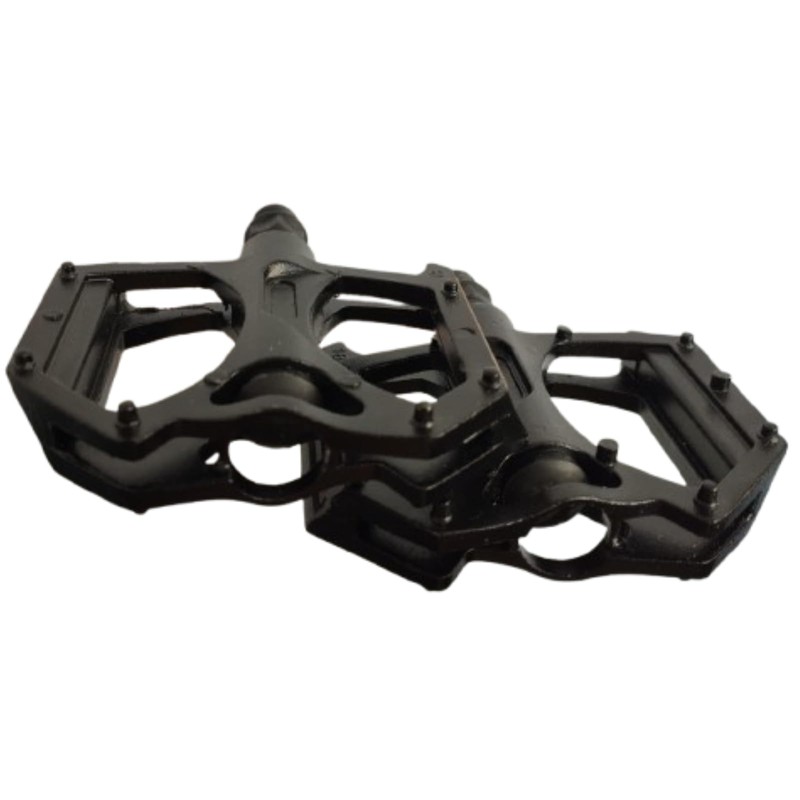 ANDINUS Aluminium MTB Pedals, Steel Axle 9/16", Sturdy and Lightweight