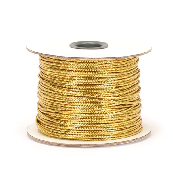 Berwick 100 Yard Spool Tinsel Non-Stretch Metallic Cord, Gold