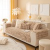 Soft Plush Sofa Cover, Washable, Non-Slip Sofa Cover, 1/2/3/4-Seater Couch