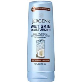Jergens Hidratante Sobre La Piel Mojada De Aceite De Coco De