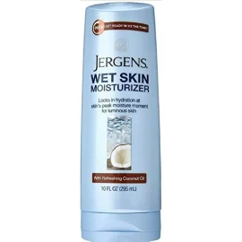 Jergens Hidratante Sobre La Piel Mojada De Aceite De Coco De