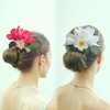 2 PCS Artificial Tropical Flower Hair Clips for Women Hawaiian