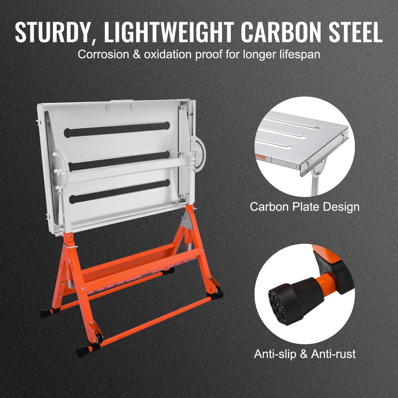 VEVOR Welding Table Foldable 30"x20", Welding Workbench Table 400lbs Load
