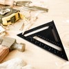 12Inch/300mm Aluminum Alloy Triangle Ruler, Square Carpentry Squares Engineers Square