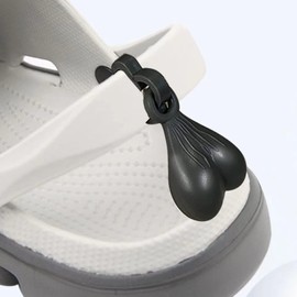 Set of 2 Shoe Charms/Nuts/Balls for Girls Boys, Balls for Shoe Nuts, Distinctive Shoe Decoration Accessories, Noticeable Shoe Clips for your Shoes,Funny Birthday Christmas Present for Men (Black)