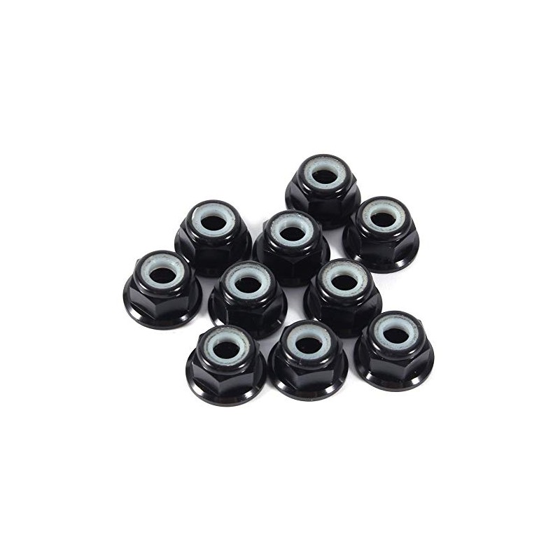 Pack of 10 Self-Locking Nuts M4 Hex Nuts Flange Nut