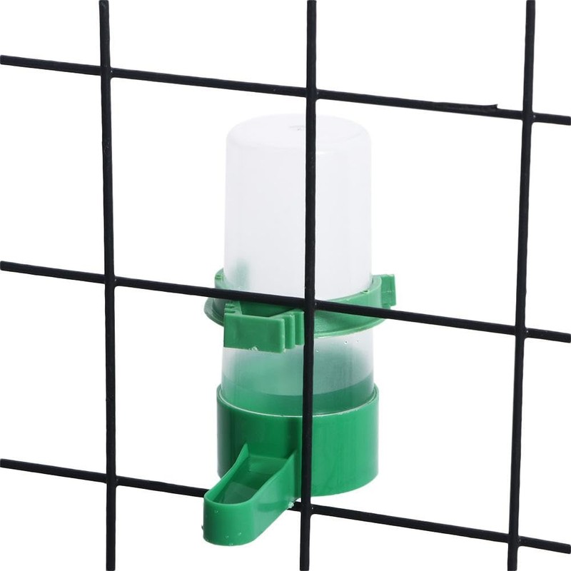 Bird Feeder 2PCS Plastic Bird Water Drinker Hanging Food Dispenser
