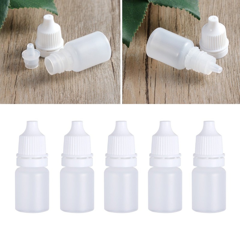 Rosenice 5 ml Empty Plastic Bottles Zusammendrückbare, Dropper Bottles 30pcs Fallenlassen