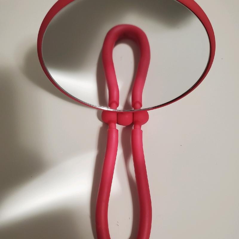 Conair Soft Touch Hand Held Round 5X Mirror