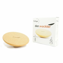 der.Wackler Cork Balance Spinner - Toy for Children & Exercise, Fitness, Therapy Device for Adults - Training Gyro, Seat Cushion & Balance Board - Promotes Balance & Coordination