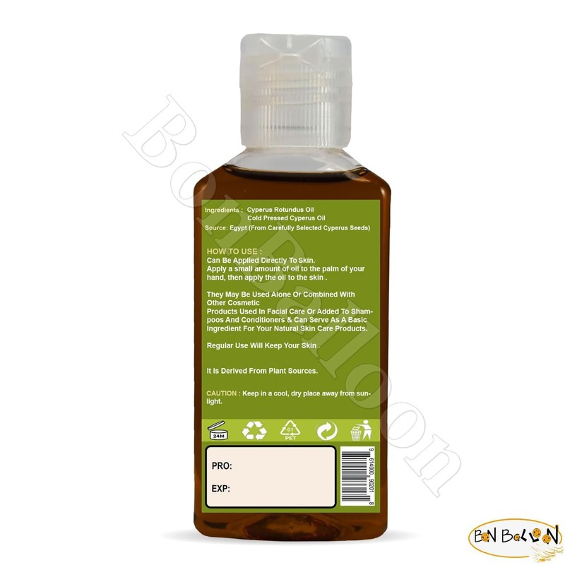 bonballoon Nature Max Cyperus Oil Natural Cold Pressed Undiluted Premium