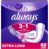 Always Xtra Protection 3-in-1 Daily Liners for Women, Extra Long,