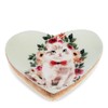 Rex London Wooden Heart-shaped Trinket Dish - Cat