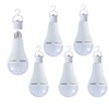 (6 Pack) A21 Rechargeable Emergency LED Bulbs 9W Daylight White
